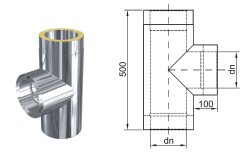ZEN-Schornstein Feuerrungsanschluß (T-Stück)