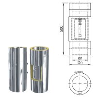 ZEN-Schornstein Längenelement inkl. Reinigungsöffnung DW 180 mm