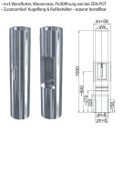 ZEN-Schornstein Starterrohr für Ofen Anschlußstutzen DW 200 mm L 1000 mm