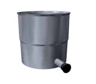 Kamin. - Schornsteinsanierung Kondensatschale mit Ablauf DN 300 mm