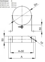 LAS Wandhalter DN 60/100 mm