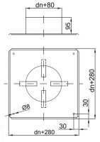 LAS Schachtabdeckung mit Hinterlüftung DN 60/100 mm