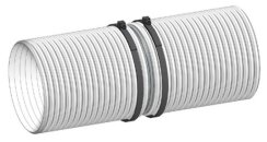 Steckverbinder für Aluflexrohre Ø 50 - 250 mm verzinkt