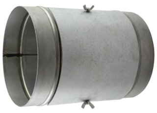 Steckverbinder mit Revision für Aluflexrohr Ø 125 mm