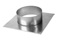 Stutzenblech 23 x 23 cm mit Anschlussstutzen Ø 150 mm