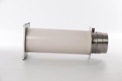 Verbrennungsluftsystem mit einer Klappe Ø 100 mm mit Griffverlängerung mit Isoliermuffe