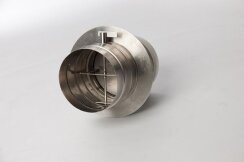 Verbrennungsluftsystem mit Doppelklappe Ø 100 mm ohne Griffverlängerung mit Isoliermuffe