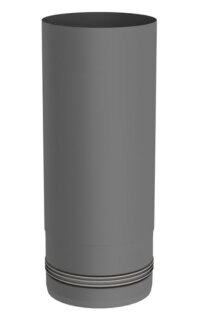 Pelletrohr Ø 80 mm Längenelement 250 mm Stahl 1,2 mm grau