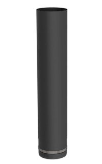 Pelletrohr Ø 80 mm Längenelement 500 mm Stahl 1,2 mm schwarz