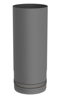 Pelletrohr Ø 100 mm Längenelemente 250 mm Stahl 1,2 mm grau