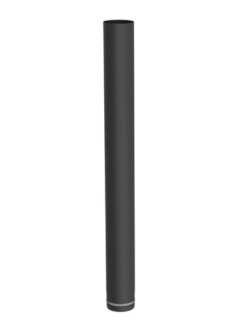 Pelletrohr Ø 100 mm Längenelemente 1000 mm Stahl 1,2 mm schwarz