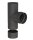 Pelletrohr Ø 100 mm T-Anschluß 90° mit Kondensatschale Edelstahl 0,4 mm schwarz