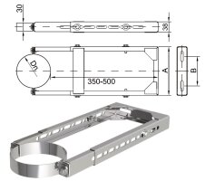 LAS Wandabstandshalter Ø 110/160 mm 350-500 mm