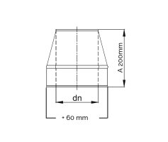 W3G Schornstein Mündungsabschluss DW 130 mm