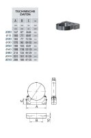 Kamin. - Schornsteinsanierung Wandabstandshalter verstellbar DN 120 mm 72-105 mm