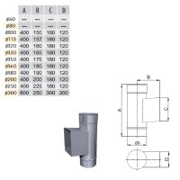 W3G Schornsteinsanierung Reinigung / Prüföffnung DN 130 mm