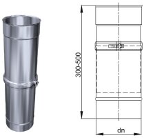 W3G Schornsteinsanierung Justierelement 300 - 500 mm DN 150 mm