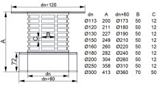 Edelstahlschornstein Regenhaube Regenhut mit Funkenschutz DW 250 mm schmales Klemmband