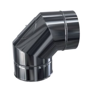 Winkel / Bögen DW 130 90 Grad mit Reinigung 1,0 mm breites Klemmband
