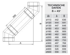 Winkel / Bögen DW 160 45 Grad 0,5 mm schmales Klemmband