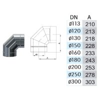 Winkel / Bögen DW 160 90 Grad 0,6 mm breites Klemmband