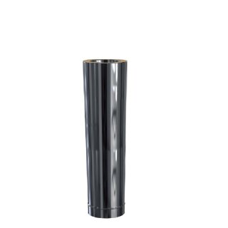 Edelstahlschornstein Längenelement frei kürzbar  DW 120 L 1000 mm 0,5 mm ohne Klemmband