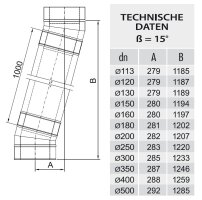 Winkel / Bögen DW 200 15 Grad 0,6 mm schmales Klemmband