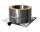 Edelstahlschornstein Grundplatte Universal mit Kondensatablauf DW 180 mm 0,6 mm breites Klemmband